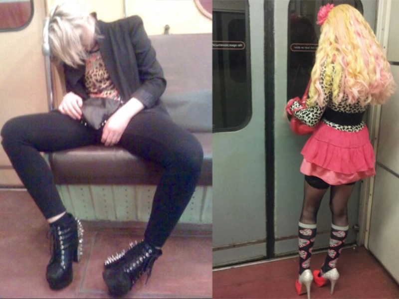 Des personnages insolites aperçus dans le métro